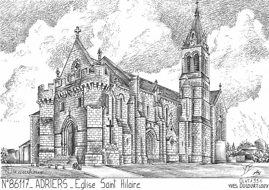 N� 86117 - ADRIERS - �glise st hilaire